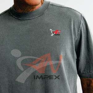 Wholesale Men's Oversize T Shirt Plus Size Plain Customized <b>Logo</b> High Quality T-Shirt for Men 100% Cotton - Product Image 6