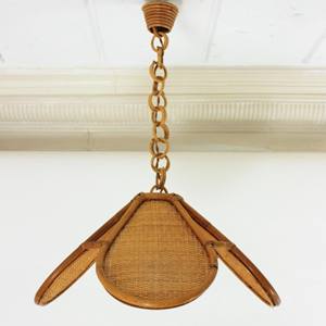 Plafonnier pour chambre d'enfant forme de fleur abat-jour de nuit en rotin pour chambre d'enfant lampe florale en gros - Product Image 4