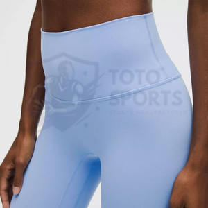 Pantalon de yoga léger, respirant, mince, durable, élastique, facile d'entretien, en tissu doux, nouvelle arrivée, logo personnalisé, legging - Product Image 4