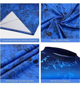 Chemise de pêche à manches longues pour femmes et hommes, personnalisée en usine, imprimée par sublimation, séchage rapide, UPF 50, avec capuche - Product Image 6