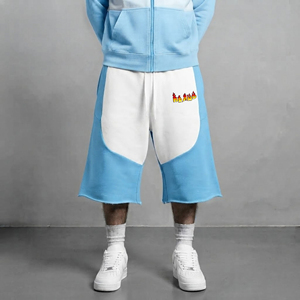 Pantalones cortos deportivos de verano para hombre, a la moda, 100% algodón, transpirables, con bolsillos laterales, estilo hip hop. - Product Image 1