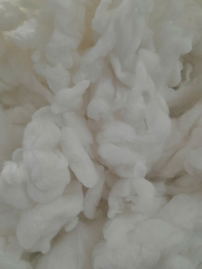 Relleno 100% de Kapok Crudo, Fibra Transpirable Blanca y Esponjosa, Tela No Tejida para Proyectos de Hilado, Manualidades y Costura - Product Image 1