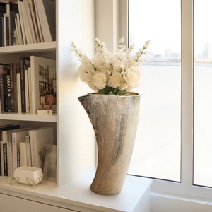 Vase de table moderne en métal transparent, support décoratif pour fleurs, pour la maison, le restaurant, centre de table, élégant ornement floral - Product Image 3