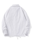Veste d'entraîneur d'hiver tendance avec logo personnalisé pour hommes, en tricot respirant, devant en toile, fabriquée au Pakistan, veste d'entraîneur professionnelle