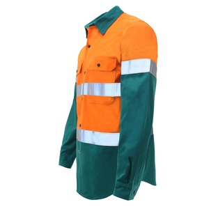 เสื้อยืดแขนยาวสะท้อนแสงสำหรับงานก่อสร้าง พร้อมแถบสะท้อนแสง เสื้อทำงาน - Product Image 1