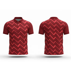 ผู้ผลิตเสื้อโปโลแบบซับลิเมชั่นระดับมืออาชีพ รับพิมพ์เสื้อทีมสำหรับผู้ชาย ผู้หญิง และเยาวชน แห้งเร็ว ระบายอากาศได้ดี เหมาะสำหรับการเล่นกีฬา - Product Image 2