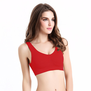 Sujetador Deportivo Inalámbrico para Mujer, Negro, Copa 3/4, Espalda Cruzada, Sin Costuras, Spandex, Nailon, Transpirable, Lavable a Máquina, Soporte para Todas las Estaciones - Product Image 2