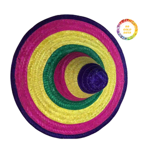 Trendy Mexican Top <b>Hat</b> for Unisex Y2K Style Hand Embroidered Adjustable Straw <b>Summer</b> Beach <b>Hat</b> - Product Image 2