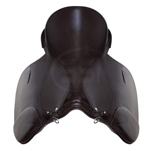 Selle d'endurance en cuir anglaise avec finition lisse, sangles durables et soutien confortable pour les cavaliers - Product Image 6