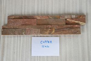 Vente flash : Panneaux en pierre d'ardoise 100 % naturelle pour extérieur, blocs de pierre d'Inde pour revêtement mural, certifiés CE, garantie 5 ans et plus - Product Image 4