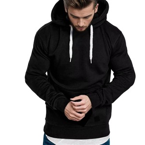 Sweat à capuche pour homme, noir, imprimé numérique, 100% coton, polaire d'hiver, respirant, coupe-vent, avec poche, impression personnalisée - Product Image 1