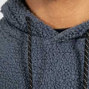 Sudaderas Sherpa de Fábrica OEM para Hombre, Sudadera de Invierno, Sudadera Extra Grande de Felpa, Sudadera con Cremallera Gruesa, Logotipo Personalizado para Hombre - Product Image 6