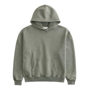 Sweat à capuche coupe ample fabriqué en inde meilleures ventes de capuches en laine sweats à capuche pour hommes sweats à capuche écologiques imprimé uni tarif de gros - Product Image 1