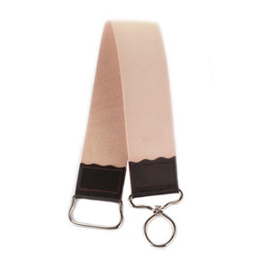 Straight Razor Leather Strop Hanging Strap Black Cowhide for Blade Sharpening Canvas Backing Heavy Duty Brass <b>Hook</b> - Product Image 5