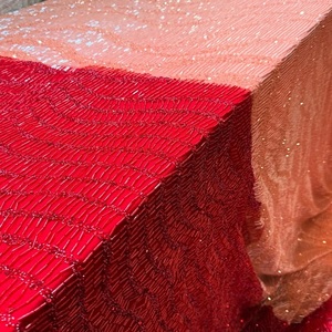 High End Embroidered Lace <b>Fabric</b> With Beads And Sequins For Bridal Dresses Evening Wear Designer Clothing And Luxury Textile - Product Image 1