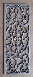 Panneau d'escalier moderne en fer forgé, motif floral en volute, durable, décoratif, treillis architectural, accent architectural, ornement extérieur en métal forgé - Product Image 4