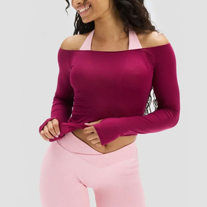 Women <b>Shoulder</b> Knitted <b>Sweatshirt</b> Front Drop Sleeve Loose Fit Pullover Wide Neck Cozy Casual Top Autumn Winter Fashion Clothing - Product Image 5