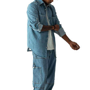 ผู้ผลิตเสื้อผ้าผู้ชายคุณภาพพรีเมียมขายส่ง MOQ ต่ำ กางเกงยีนส์และเสื้อเชิ้ตสไตล์ใหม่ คุณภาพเยี่ยม เดนิมและเสื้อเชิ้ตลำลอง - Product Image 3