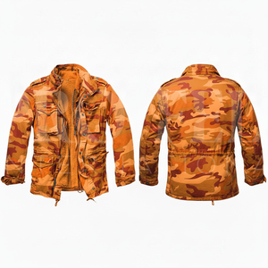 Chaqueta de Trabajo Multibolsillos Impermeable y Cortavientos con Forro Desmontable y Dobladillo Desgarrable, Camuflaje OEM al por Mayor - Product Image 5