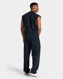 Personalized Men Oversized <b>Tank</b> <b>Top</b> Polyester Cotton Sleeveless Crew Neck <b>Loose</b> Fit Casual Streetwear Lifestyle Apparel For Men - Product Image 6