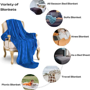 Manta de Cama de Alta Calidad, Tejida con Mezcla de Algodón, Diseño para Cama y Viajes, Uso Invernal, Manta Ecológica y Sostenible - Product Image 5