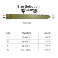 Ceinture d'haltérophilie en cuir de vachette vert olive à dégagement rapide de 10mm ceinture d'haltérophilie de soutien de taille antidérapante réglable personnalisée