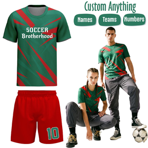 เสื้อฟุตบอลโพลีเอสเตอร์ 100% ระบายอากาศได้ดี ราคาแข่งขันได้ ชุดทีมฟุตบอลแบบซับลิเมชั่น ผลิตในปากีสถาน - Product Image 1