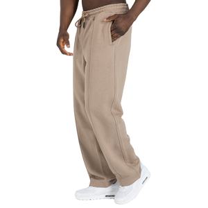 Pantalons de jogging sur mesure, design et style personnalisés, logo brodé personnalisé, taille élastique, pantalon de survêtement uni décontracté plissé pour hommes - Product Image 2
