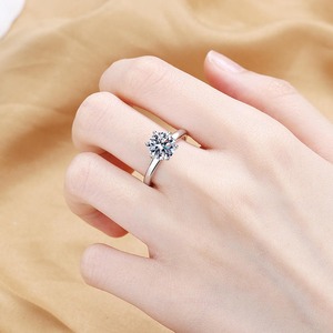 Direct Factory Supply Moissanite <b>Diamond</b> <b>Ring</b> Luxury Engagement <b>Ring</b> For Women High Brilliance Wedding Jewelry Available For Sal - Product Image 4