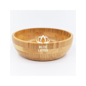 CUSTOMER FAVORITE Bamboo Bowl Clean Safe Eco Friendly Tableware for Serving Desserts, Snacks and Meals with Smooth Bamboo Materi - Product Image 1
