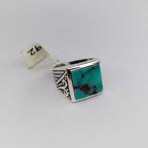 925 Sterling Silver Designer <b>Rings</b> with <b>Turquoise</b> Stone Elegant for Various Occasions - Product Image 1