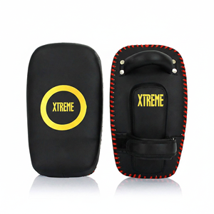 Pads de frappe thaïlandais en cuir synthétique, rembourrés et absorbant les chocs, pour entraînement de Muay Thai et boxe, vente en gros, logo personnalisé - Product Image 5