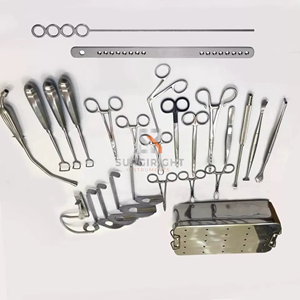 ชุดเครื่องมือผ่าตัดต่อมทอนซิลและอะดีนอยด์แบบแมนนวล 25 ชิ้น ผลิตจากเหล็กกล้าไร้สนิมเยอรมัน ได้รับการรับรองมาตรฐาน CE ความปลอดภัย MOL ราคาดีที่สุด ทนทาน - Product Image 5