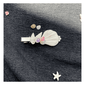 Barrettes à cheveux en coquillages, conçues à partir de coquillages véritables pour maintenir les coiffures et une utilisation tendance, fabriquées au Vietnam. - Product Image 1