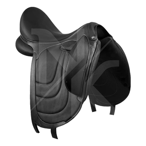 Silla de Doma Inglesa Profesional de Cuero Natural Suave y Resistente para Carreras Ecuestres, con Herrajes Niquelados de Pakistán - Product Image 2