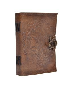 Tree of life Leather Journal with clasp emboss Writing charcoal <b>Notebook</b> Handmade Vintage <b>Bound</b> For Men & Women Unlined Paper - Product Image 2