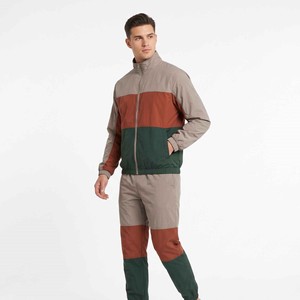 Custom Lightweight Sportswear Set for Men Windbreaker <b>Jacket</b> Nylon Hoodie and Pant Set Windproof Tracksuit - Product Image 2