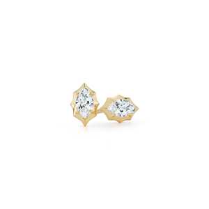 Custom Marquise Cut Lab Grown Diamond <b>Stud</b> <b>Earrings</b> 10K 14K 18K Solid Gold Dainty Minimalist Everyday Wear Jewelry Wholesale - Product Image 1