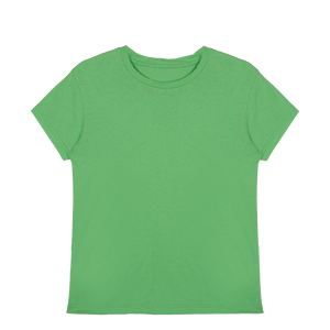 เสื้อยืดแขนสั้นผู้หญิง น้ำหนักเบา สวมใส่สบาย ระบายอากาศได้ดี ผลิตจากผ้าถักที่เป็นมิตรกับสิ่งแวดล้อม  รับสกรีนโลโก้  สไตล์เรียบง่ายสำหรับฤดูร้อน - Product Image 1