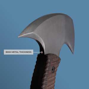 Hache avec lame en acier au carbone et manche en bois pour la survie - Product Image 4