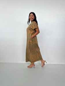 Vestido de Algodón Jersey Tie Dye, Caftán Marroquí, Bata de Mujer con Bolsillos - Product Image 2