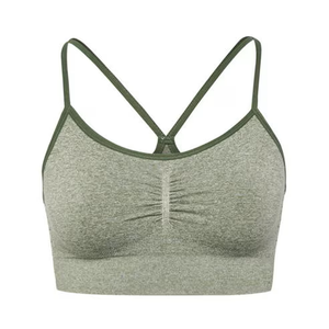 En gros Soutien-gorge de sport pour femmes à dos croisé, sans couture, antichoc et push-up, idéal pour le yoga, la gym, le fitness, l'entraînement et la course - Product Image 4