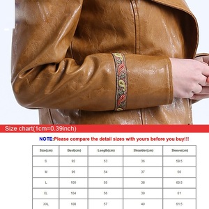 แจ็กเก็ตหนัง PU สำหรับผู้หญิงแจ็กเก็ตหนังสีเย็นสำหรับฤดูหนาว - Product Image 6