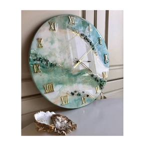 Unique Resin Modern Design <b>Digital</b> Wall <b>Clock</b> with Needle Display and Quartz Movement Affordable for Home Decor and Gifts - Product Image 2