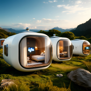 Casa prefabbricata capsula di spazio letto cabina Hotel contenitore casa sonno Pod all'aperto casa piccola casa capsula di lusso - Product Image 6