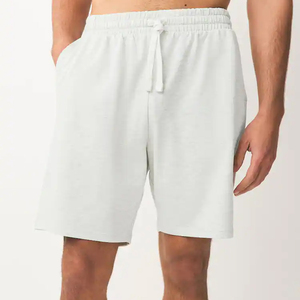 กางเกงขาสั้นผู้ชาย Homme สำหรับเล่นกีฬา ฟิตเนส วิ่ง แห้งเร็ว เป็นมิตรกับสิ่งแวดล้อม ระบายอากาศได้ดี ผลิตจากผ้าฝ้ายผสมโพลีเอสเตอร์ ทรงฮิปฮอป เอวยางยืด สีพื้น - Product Image 2