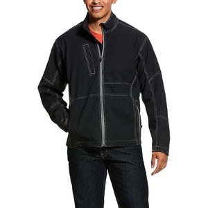 Men's Eco-Friendly Thick Windproof Fleece Jacket O-Neck <b>Covered</b> <b>Button</b> Closure High Street Style Winter Wear Regular Fit - Product Image 2