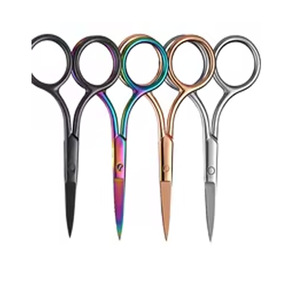 กรรไกรตัดเย็บโลหะสแตนเลสโค้งคมสำหรับงานเย็บปักถักร้อย งานฝีมือ งานบ้าน DIY และงานเสริมสวย สำหรับคนถนัดขวา - Product Image 4