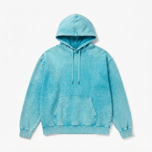 Sudadera con capucha holgada para hombre, estilo acid wash, oversize, con efecto tie-dye, de algodón French Terry, informal, para invierno, estilo urbano, con efecto lavado - Product Image 1