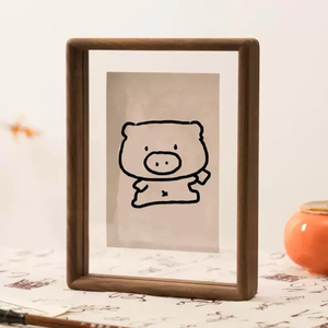 Rustic Walnut <b>Wood</b> Photo <b>Frame</b>, Solid Hardwood <b>Picture</b> <b>Frame</b> by blossom craft india - Product Image 1